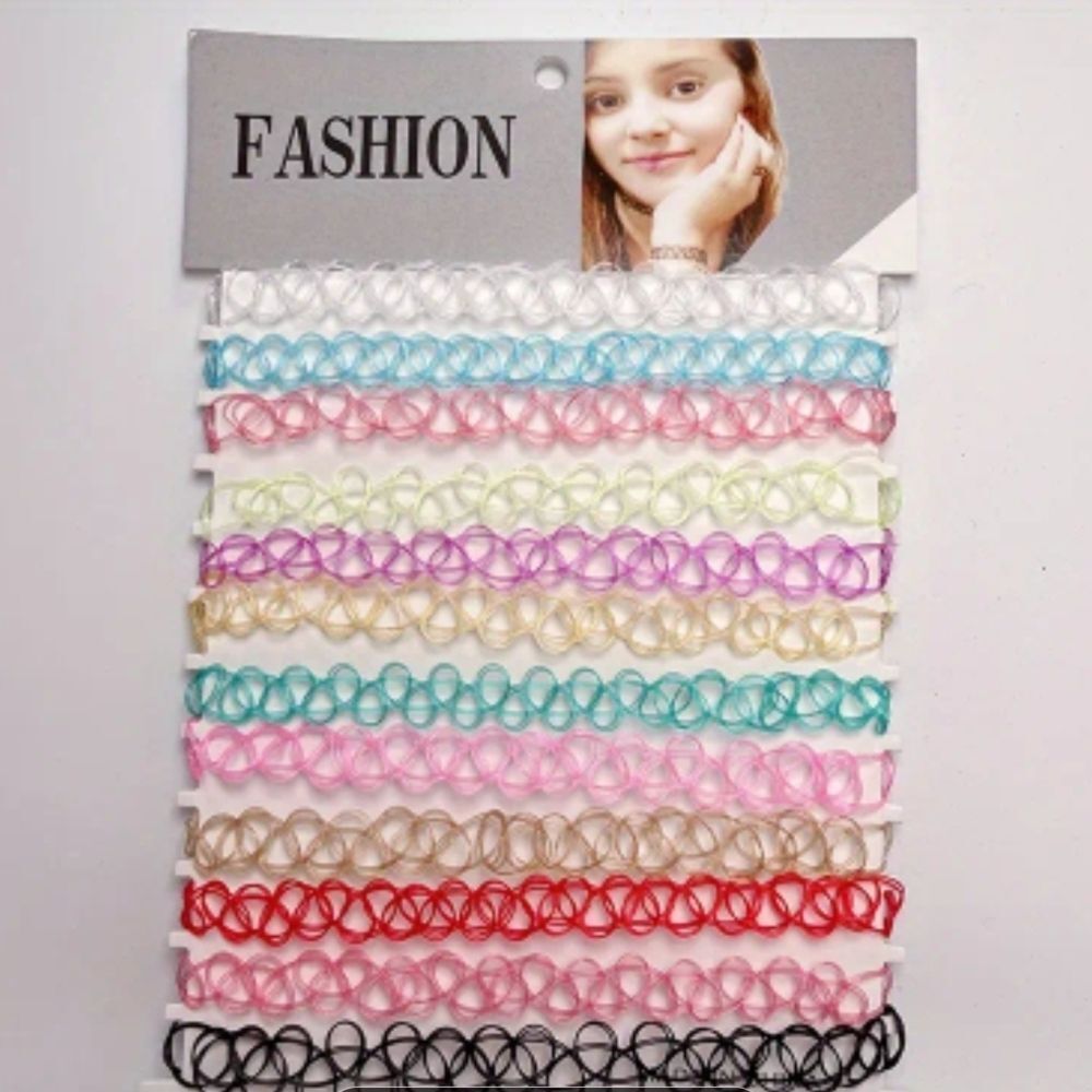 One Colorful Fishing Line Choker Necklace